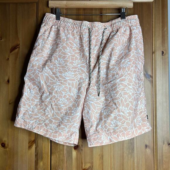 Rails Kian Swim Shorts Men’s Large Pink White Preppy Coastal Summer Vacation‎ - Picture 5 of 8